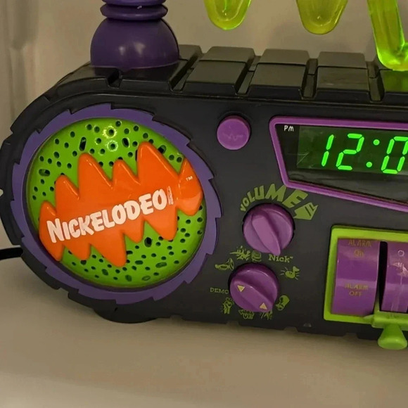 Vintage 1995 Nickelodeon Time Blaster Rise & Slime Alarm Clock AM/FM Radio - Picture 7 of 12